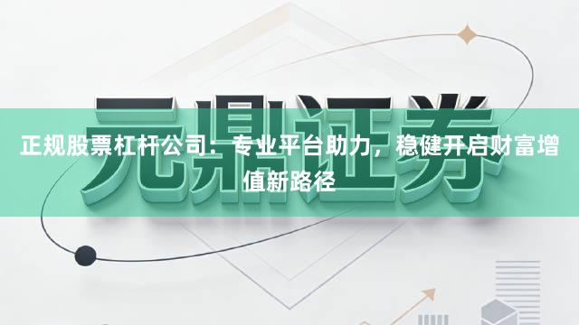 正规股票杠杆公司:专业平台助力,稳健开启财富增值新路径