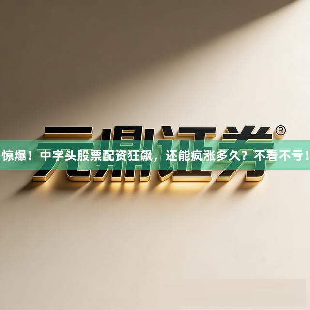 惊爆！中字头股票配资狂飙，还能疯涨多久？不看不亏！