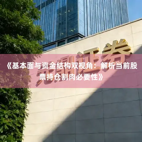《基本面与资金结构双视角：解析当前股票持仓割肉必要性》