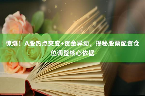 惊爆！A股热点突变+资金异动，揭秘股票配资仓位调整核心依据