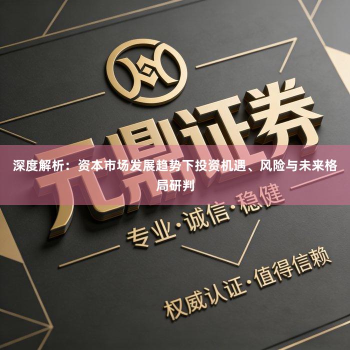 深度解析：资本市场发展趋势下投资机遇、风险与未来格局研判