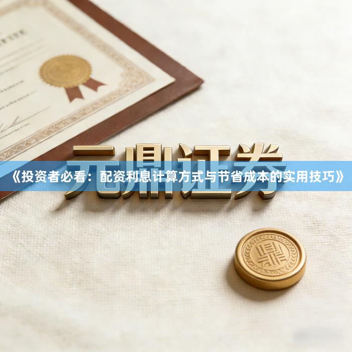 《投资者必看：配资利息计算方式与节省成本的实用技巧》